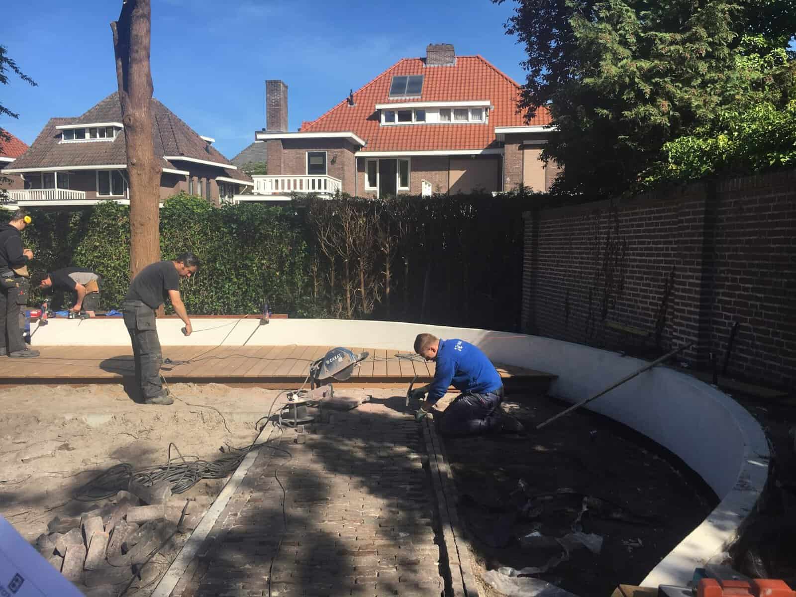Modern klassieke stadstuin in Eindhoven in aanleg