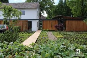 Moderne tuinarchitectuur-architectuur