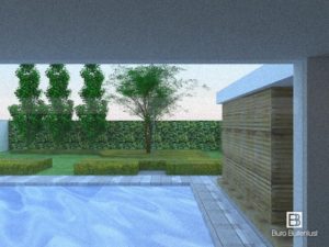 Tuinontwerp landelijke tuin 3D