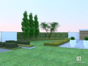 Tuinontwerp landelijke tuin 3D