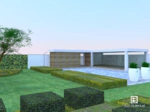 Tuinontwerp landelijke tuin 3D